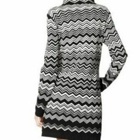 Missoni for Target Black and White Chevron Long Sweater Collared Jacket Small - Picture 2 of 2